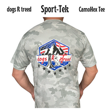 Load image into Gallery viewer, dogsRtreed SPORT-TEK CamoHex  SHORT SLEEVE LIGHTWEIGHT TEE