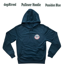 Load image into Gallery viewer, dogsRtreed LOGO HOODIE - Pullover Screen Print Sweatshirt - Heathered Blue